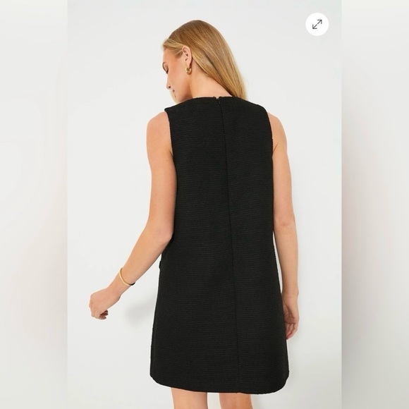 Tuckernuck | Black Tweed Sleeveless Jackie Shift Dress New w/ Tags ~ XL - Picture 7 of 15
